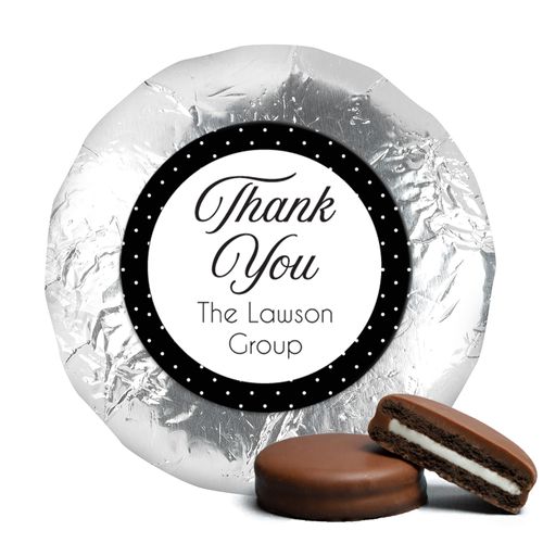 Peerless Business Favor Stickers Personalized Chocolate Covered Foil Oreos