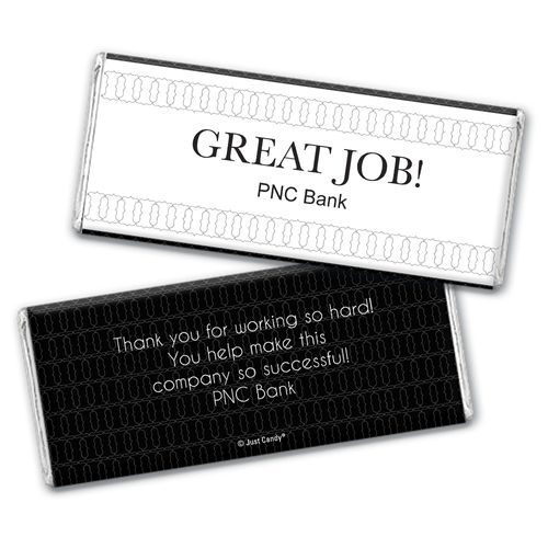 Personalized Thank You Great Job Chocolate Bar Wrappers