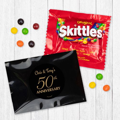 Personalized 50th Anniversary Metallic - Skittles