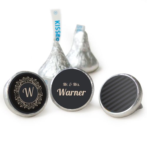 Wedding Favors Personalized Regal Stripes Hershey's Kisses Candy
