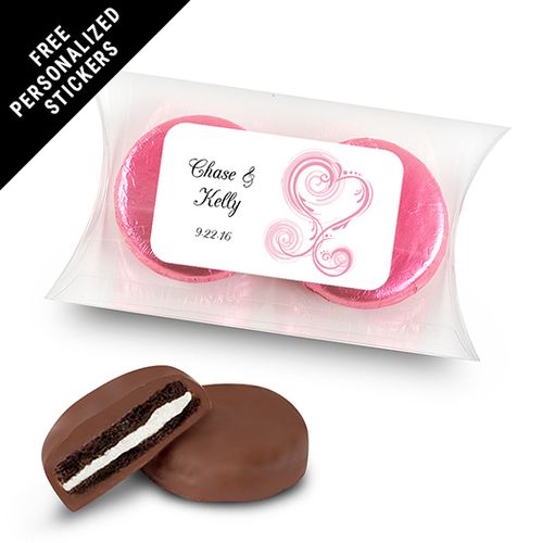 Wedding Favor Personalized Pillow Box Formal Heart (25 Pack)