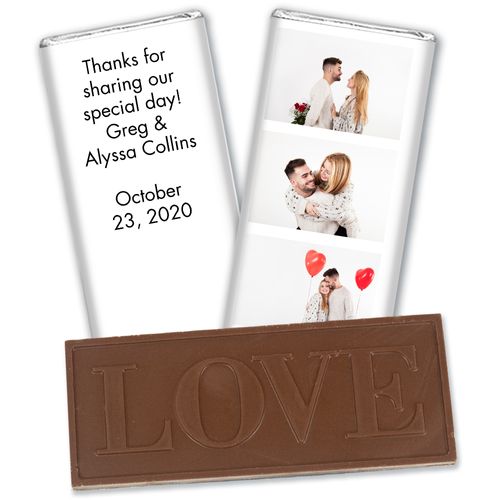 Personalized Wedding Reception Chocolate Bars