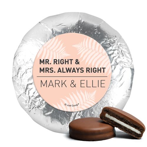 Personalized Wedding Mr. and Mrs. Right Chocolate Covered Oreos