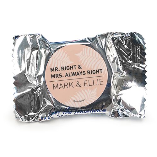 Personalized Wedding Mr. and Mrs. Right York Peppermint Patties
