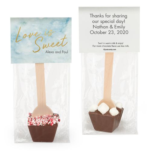 Personalized Wedding Love is Sweet Hot Chocolate Spoon