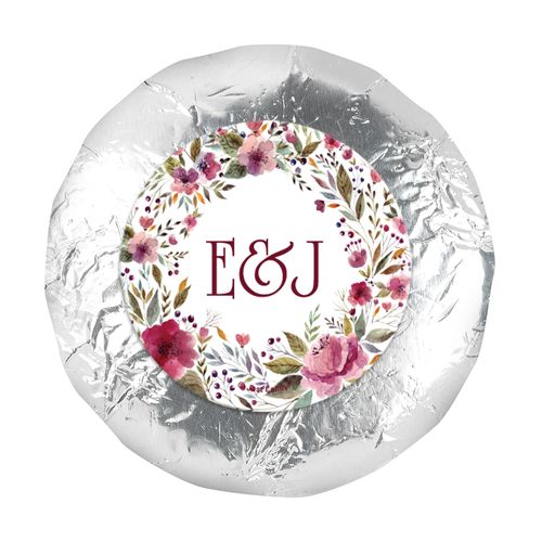 Personalized Wedding Flowering Affection 1.25" Stickers (48 Stickers)