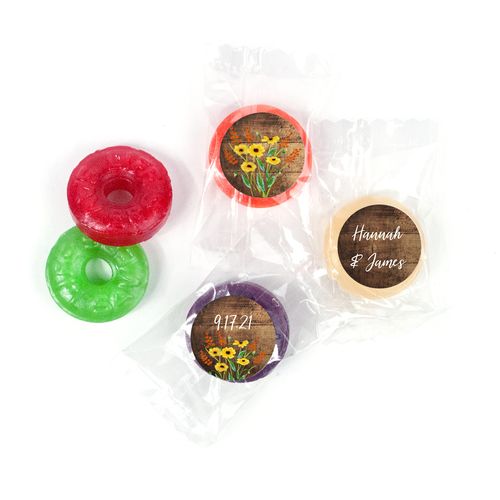 Personalized Painted Flowers LifeSavers 5 Flavor Hard Candy