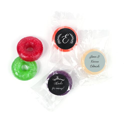 Personalized Wedding Chalkboard Lettering LifeSavers 5 Flavor Hard Candy