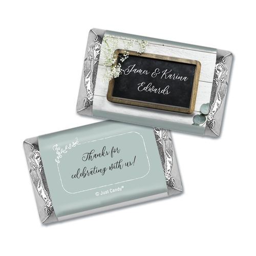 Personalized Chalkboard Lettering Wedding Hershey's Miniatures