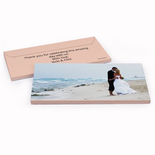 Deluxe Personalized Full Photo Wedding Hershey's Chocolate Bar in Gift Box
