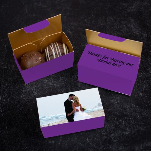 Personalized Truffle Wedding Favors 2 pcs - Add Your Photo