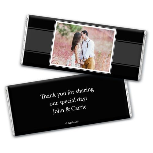 Engagement Portrait Party Favors Personalized Candy Bar - Wrapper Only