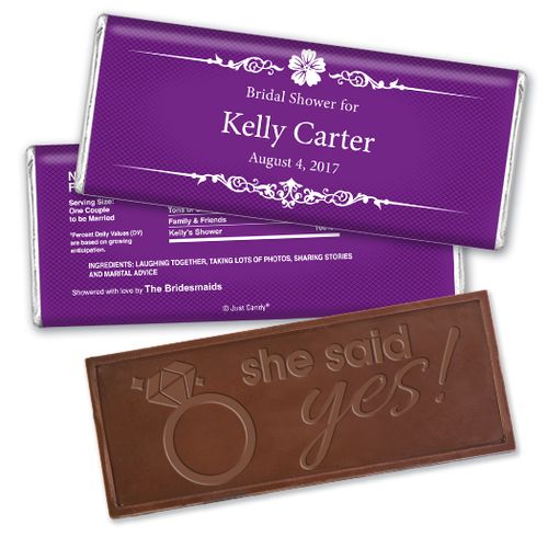 Sweet Shower Party Favors Personalized Embossed Bar Assembled