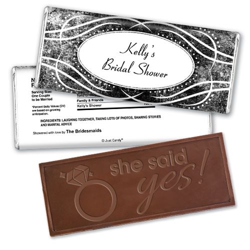 Precious Moments Bridal Shower Favors Personalized Embossed Bar Assembled