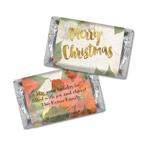 Personalized Hershey's Miniatures - Christmas Holly