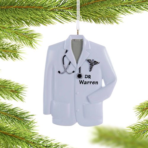 Personalized Doctor Lab Coat with Caduceus Symbol