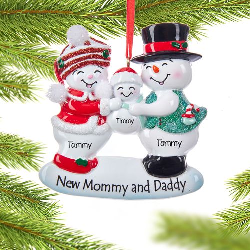 Personalized New Mommy and Daddy Family