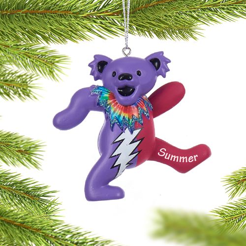 Personalized Grateful Dead Dancing Bear (Pink and Purple)