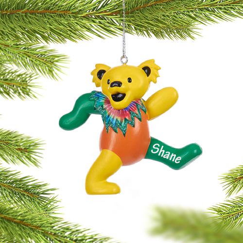 Personalized Grateful Dead Dancing Bear (Yellow, Green and Orange)