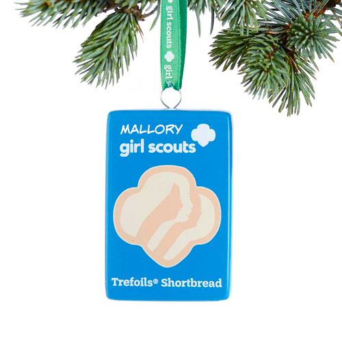 Personalized Girl Scouts of USA Trefoils Shortbread