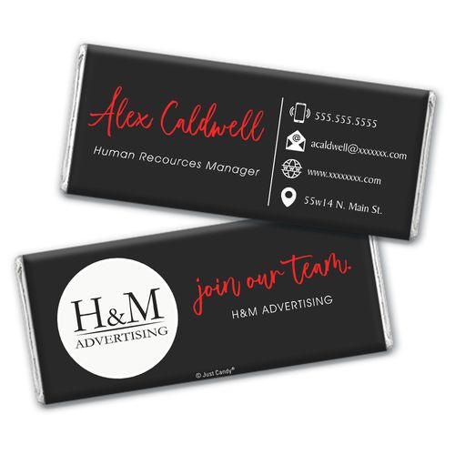 Personalized Chocolate Bar & Wrapper - Chocolate Business Card