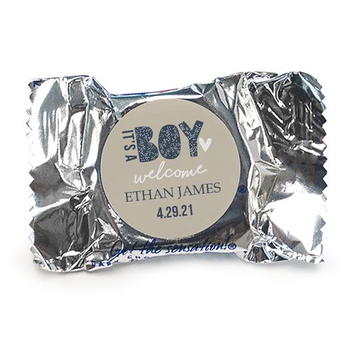 Personalized It's A Boy Birth Announcement York Peppermint Patties
