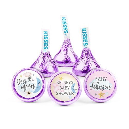 Personalized Baby Shower Over the Moon Hershey's Kisses