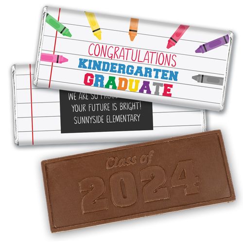 Personalized Graduation Confetti Embossed Chocolate Bar