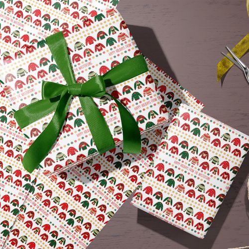 Custom Wrapping Paper - Ugly Sweater Christmas