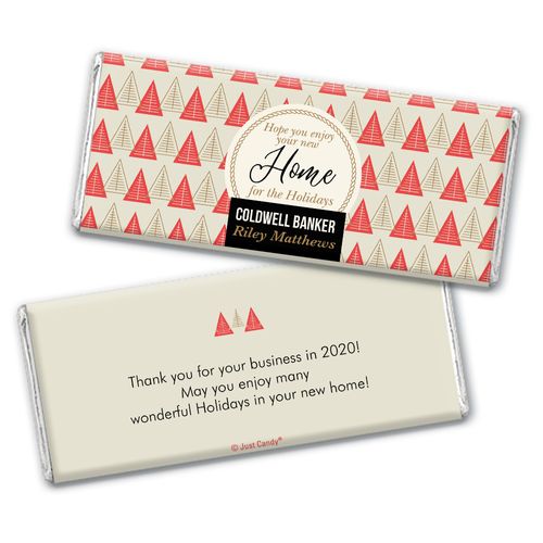 Personalized Christmas Chocolate Bars - Christmas Home for the Holidays