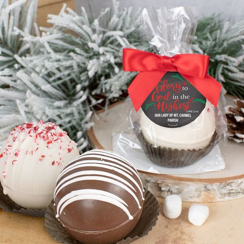 Personalized Christmas Hot Cocoa Bomb - Glory to God in the Highest