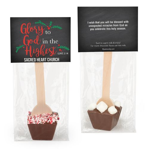 Personalized Glory to God Hot Chocolate Spoon