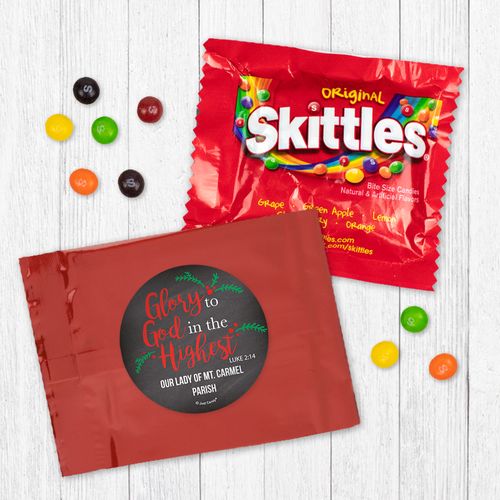 Personalized Christmas Glory to God in the Highest - Skittles