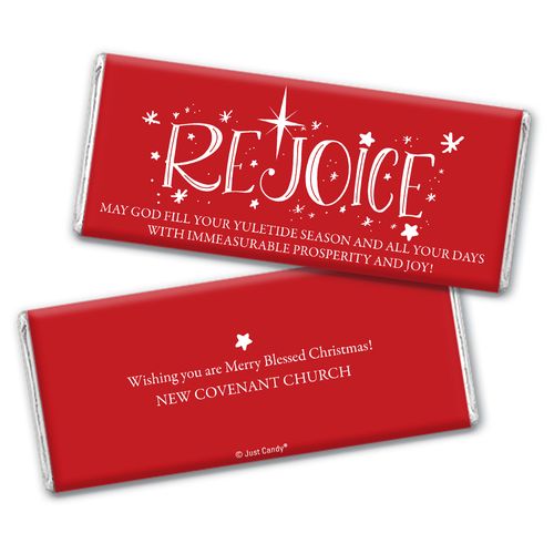 Personalized Christmas Chocolate Bars - Rejoice