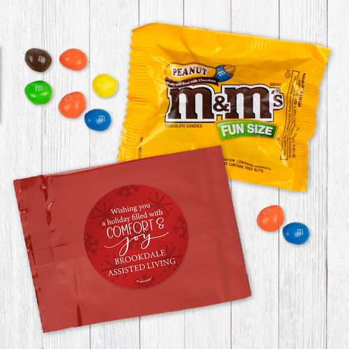 Personalized Christmas Comfort and Joy - Peanut M&Ms