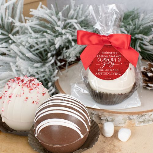 Personalized Christmas Hot Cocoa Bomb - Comfort and Joy