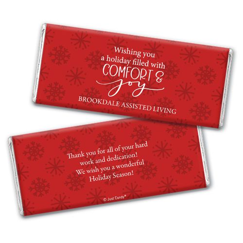 Personalized Comfort and Joy Chocolate Bars