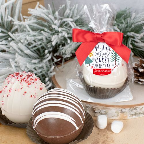 Personalized Christmas Hot Cocoa Bomb - Nordic Christmas