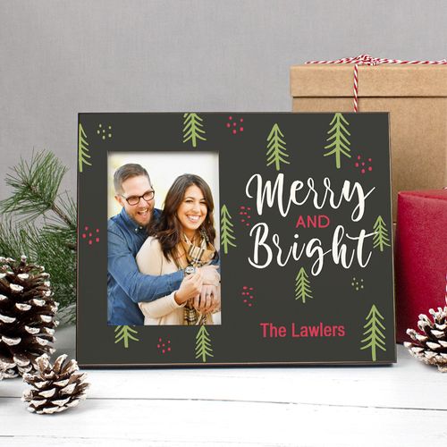 Personalized Picture Frame - Christmas Merry and Bright