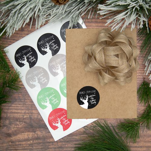 Personalized Peace Love Joy Labels (72 Pack)