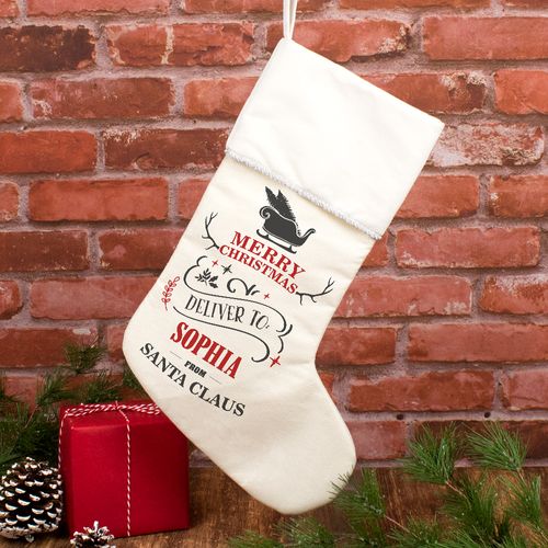 Custom Christmas Stocking Special Delivery