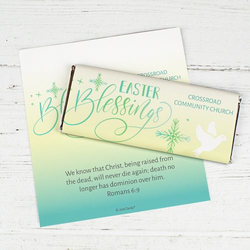 Personalized Easter Chocolate Bar Wrapper Only - Blessingsh
