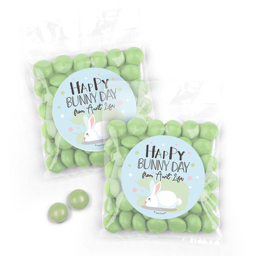 Personalized Easter Candy Bag with JC Milk Chocolate Minis - Happy Bunny Day