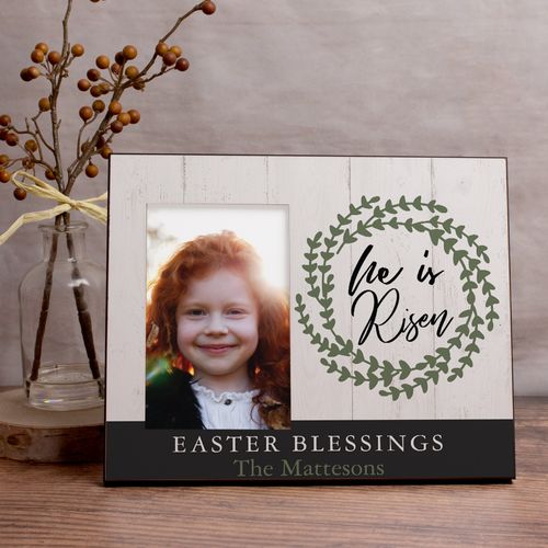 Personalized Picture Frame - He is Risen