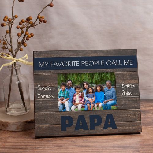 Personalized Picture Frame - My Favorite People Call Me Papa (4)