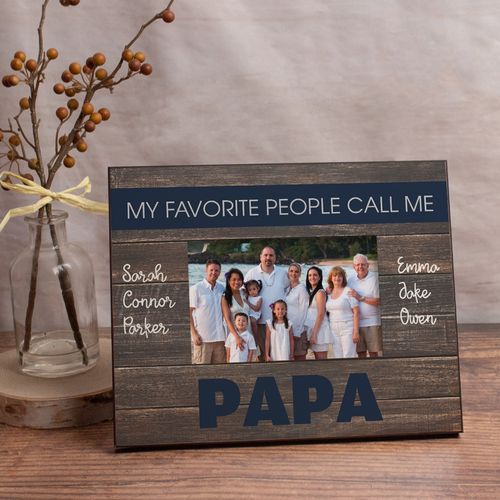 Personalized Picture Frame - My Favorite People Call Me Papa (6)