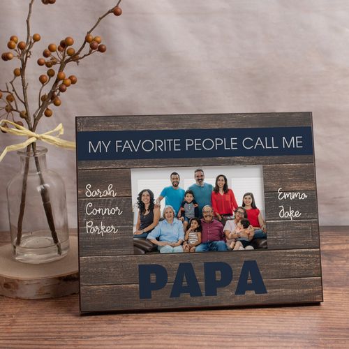 Personalized Picture Frame - My Favorite People Call Me Papa (5)