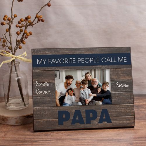 Personalized Picture Frame - My Favorite People Call Me Papa (3)