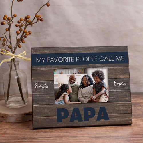 Personalized Picture Frame - My Favorite People Call Me Papa