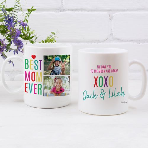 Personalized Best Mom Ever - 11oz Empty Mug